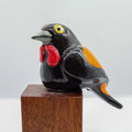 Tīeke (saddleback) ceramic sculpture handcrafted in Arrowtown, New Zealand
