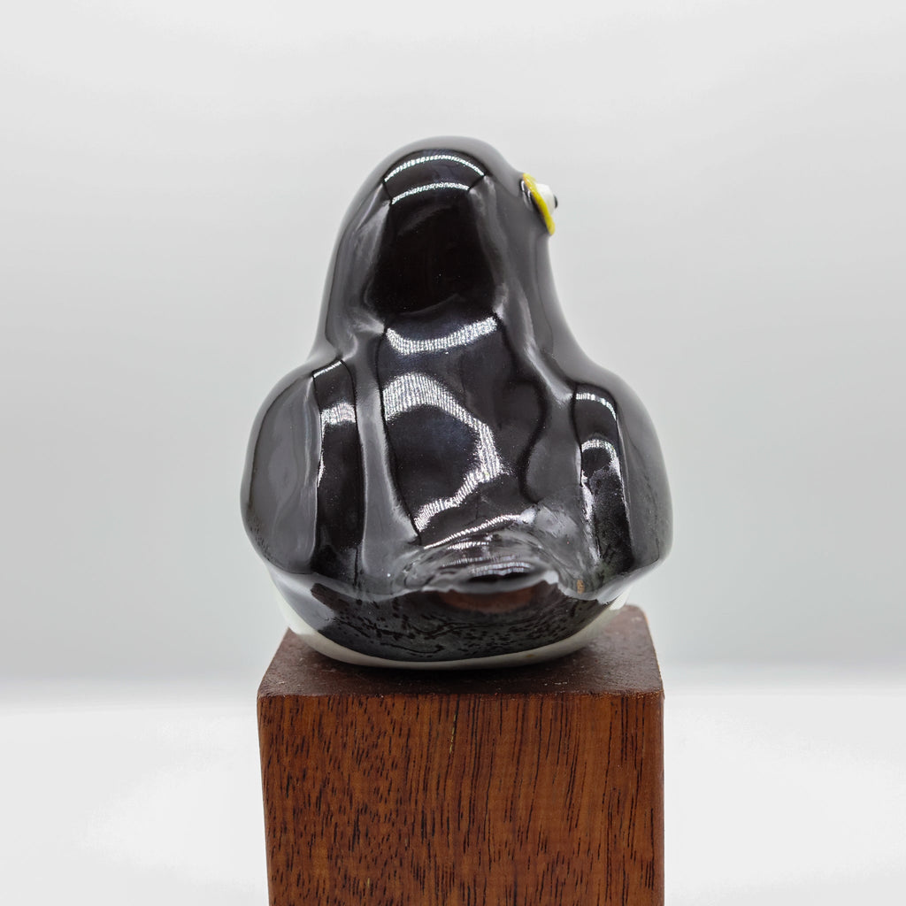 Miromiro ceramic sculpture close-up detail