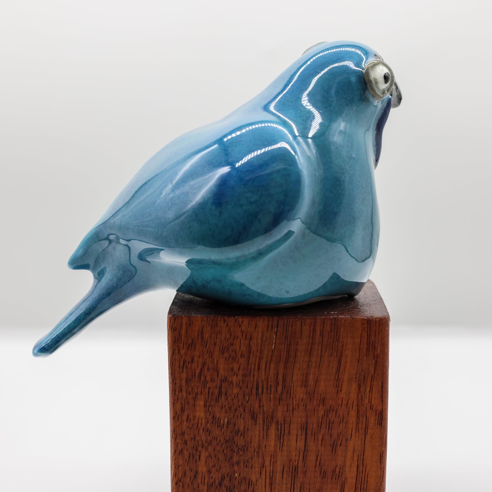 Kōkako ceramic sculpture scale reference photo