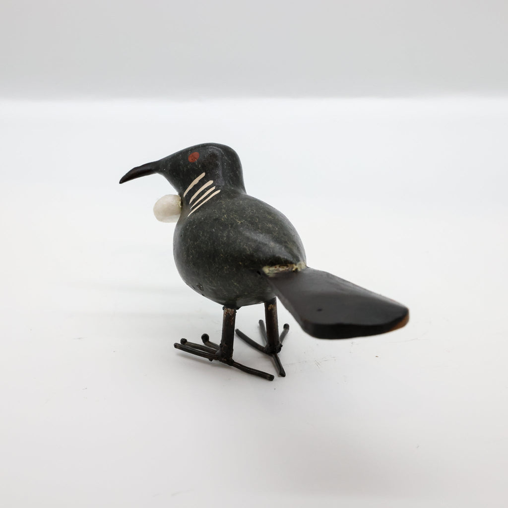 Stone Tūī sculpture, handcrafted NZ gift