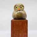 Ruru (morepork) ceramic sculpture handcrafted in Arrowtown, New Zealand