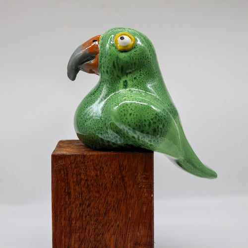 Kea ceramic sculpture handcrafted in Arrowtown, New Zealand